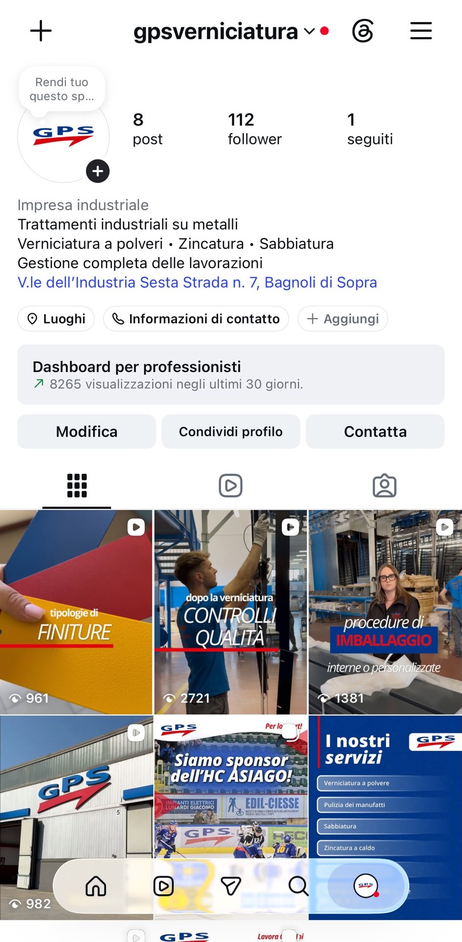 Comunicazione Social - GPS Verniciatura